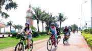 世界自行车日 西海岸千人骑行倡导绿色出行