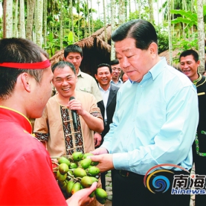 贾庆林考察海南：海南的瓜菜生产关系到全国