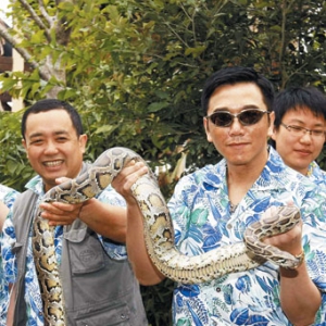 百条蟒蛇回归热带雨林 形象大使温兆伦助阵