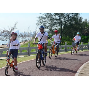 公共自行车体验绿道活动万绿园启动