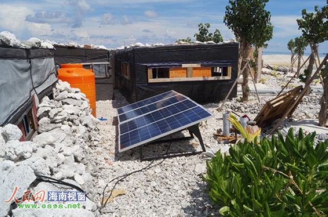 鸭公岛新装备使用的太阳能设备